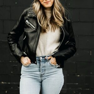 Blank NYC faux leather jacket